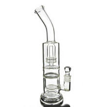 Glass Water Pipe with Double Circ Showerhead for Smoking (ES-GB-397)